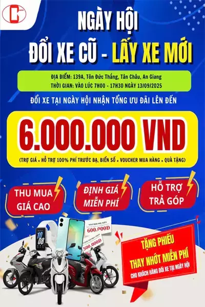 NGÀY HỘI THU XE CŨ - ĐỔI XE MỚI 