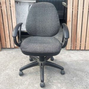 Ghế Xoay Văn Phòng Đệm Nỉ Xám Cũ